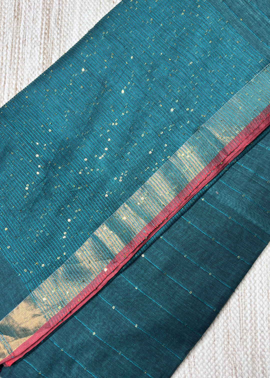 Rama Green Chandani Mul Cotton Saree