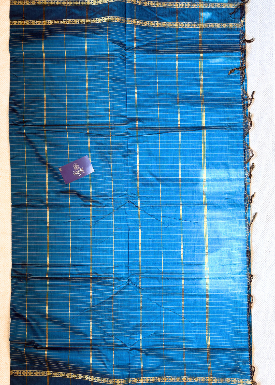 Checks Peacock Blue South Noor