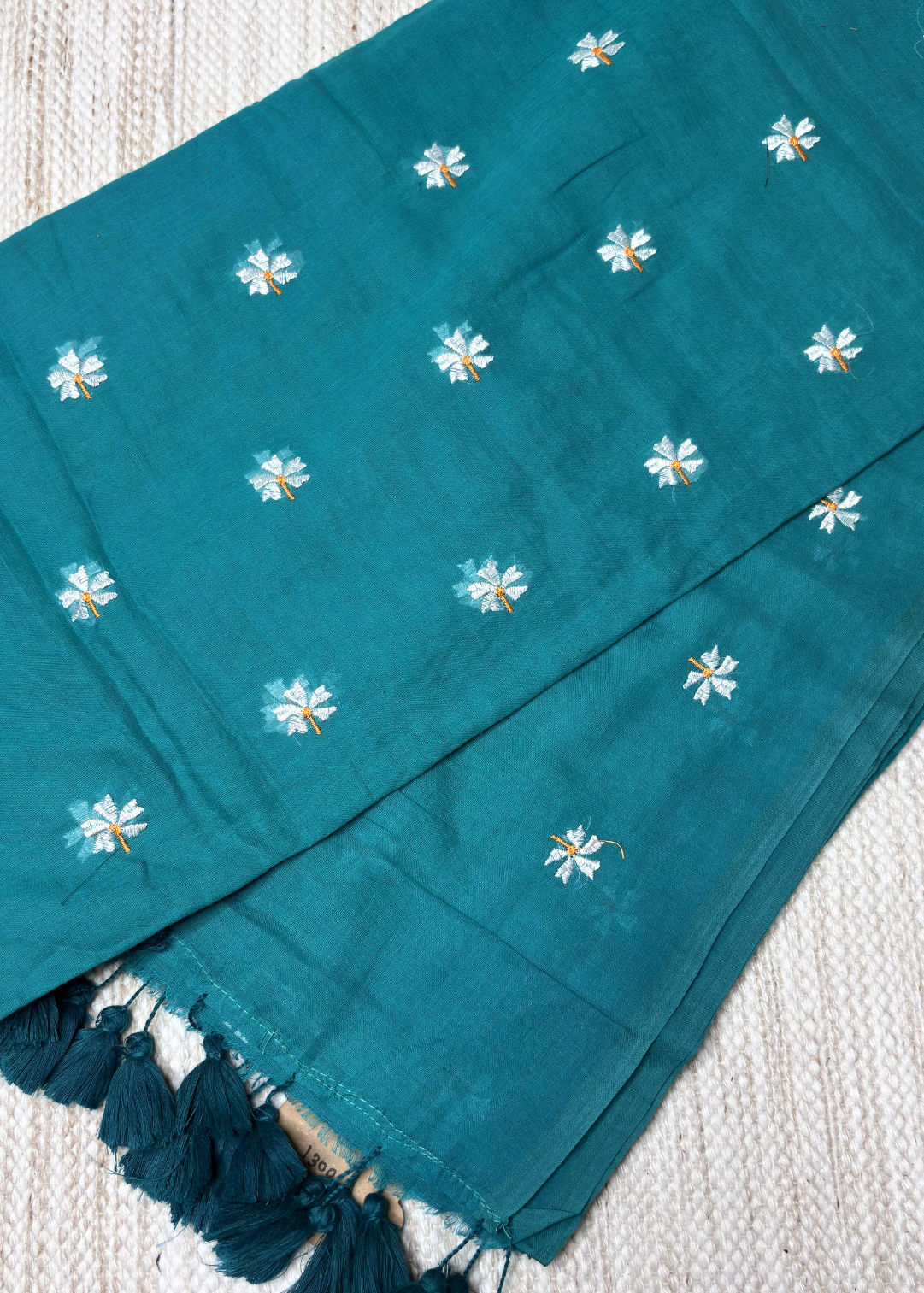 Rama Green Parijatak Mul Cotton Saree