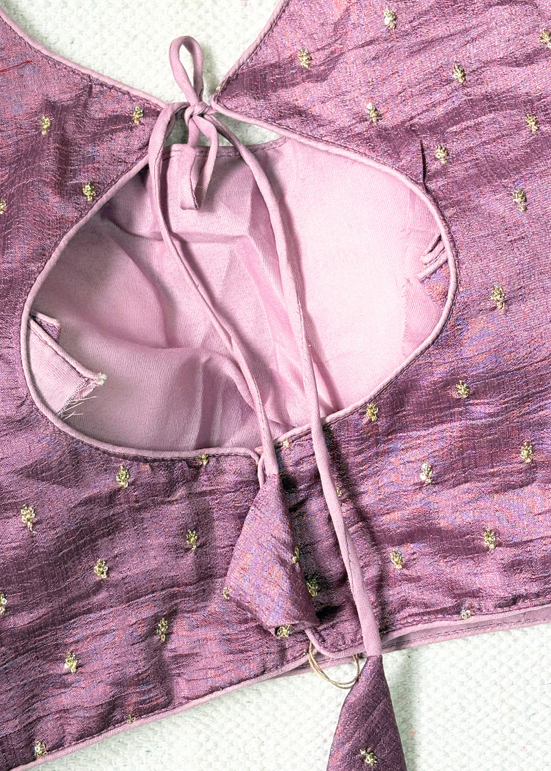 Lilac Zari Blouse