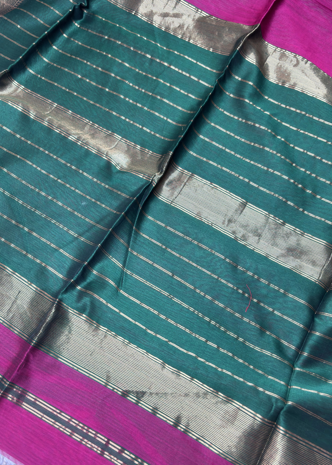 Rani Pink Plain Maheshwari