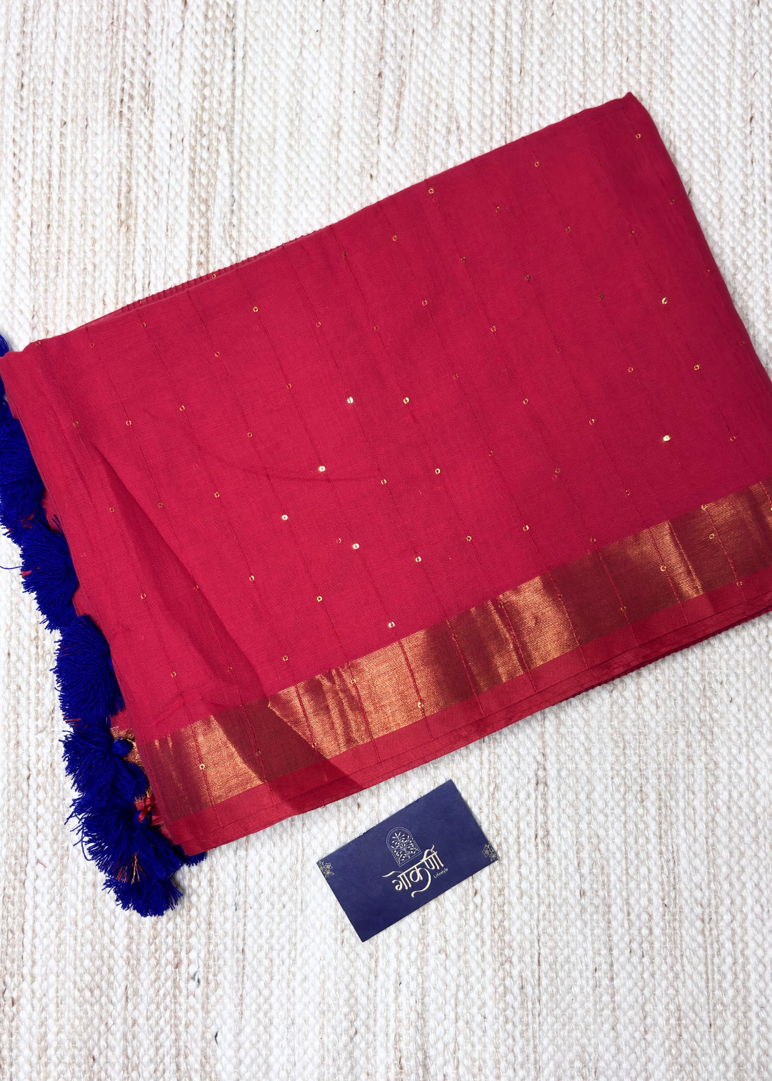 Rani Pink Chandani Mul Cotton Saree