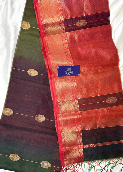 Shaded Saptrangi Gajalakshami Maheshwari