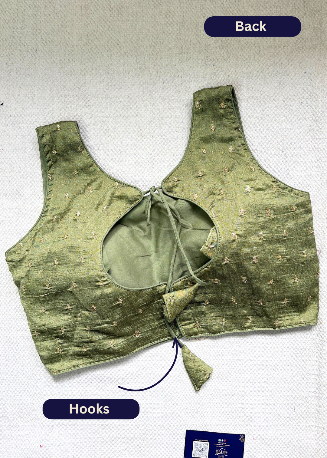 Olive Zari Blouse