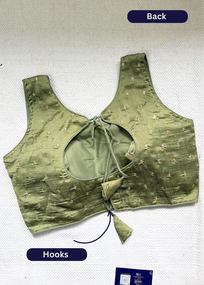 Olive Zari Blouse