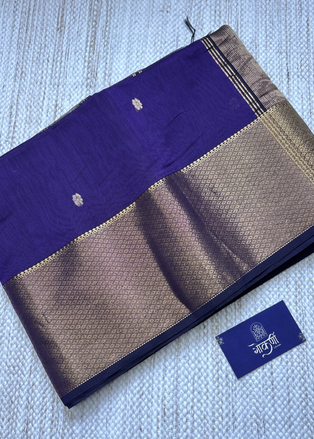 Purple Surajmukhi Butti Maheshwari