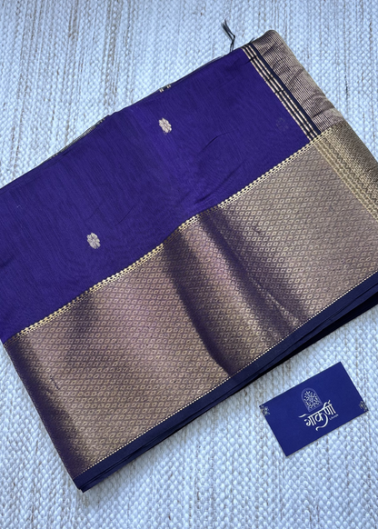 Purple Surajmukhi Butti Maheshwari