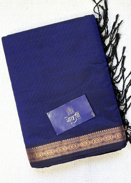 Royal Blue Garbhreshami Maheshwari