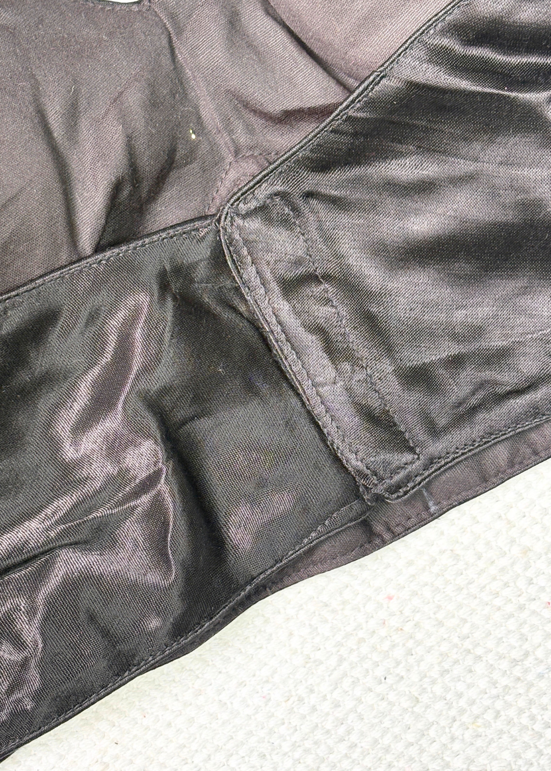 Halter Neck Black Silk Blouse