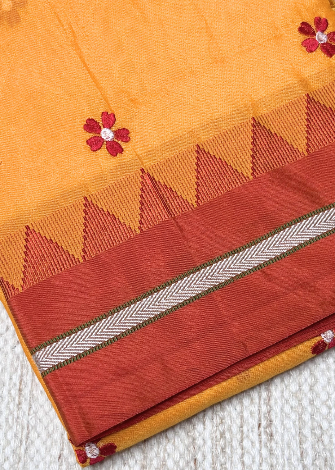 Yellow Sadafuli with Red Contrast