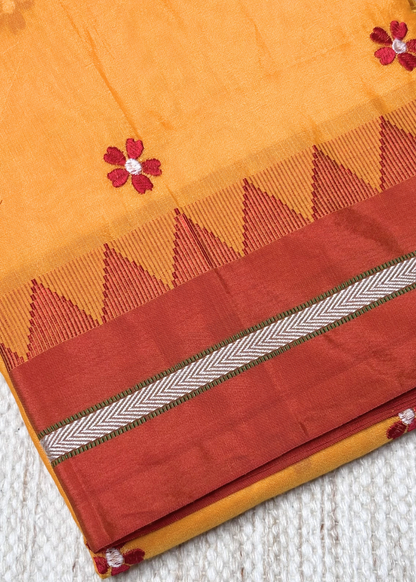 Yellow Sadafuli with Red Contrast