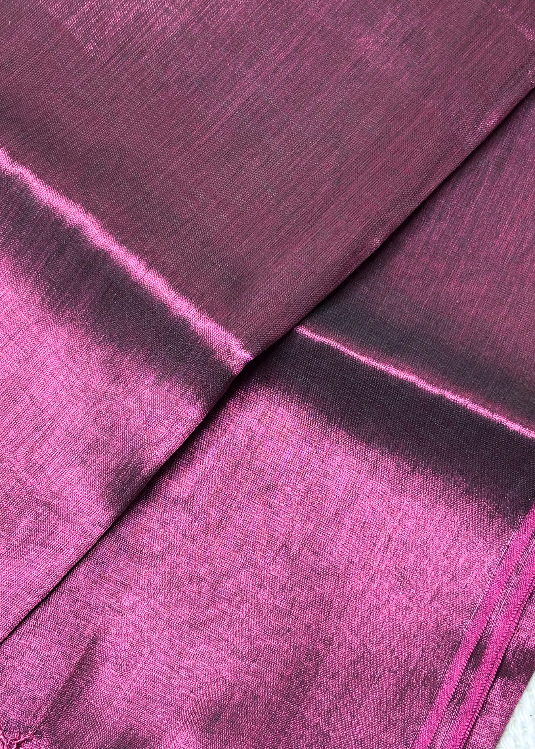 Amsuli Purple Plain Raga Tissue Silk