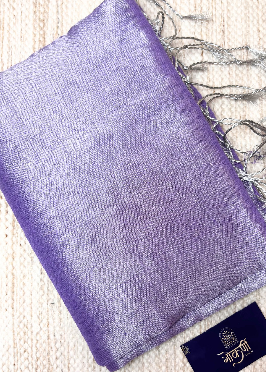 Lovender Plain Raga Tissue Silk