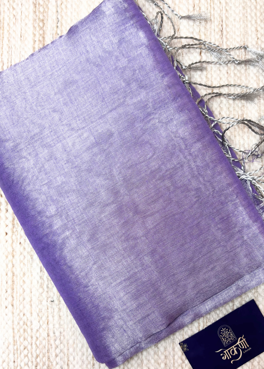 Lovender Plain Raga Tissue Silk