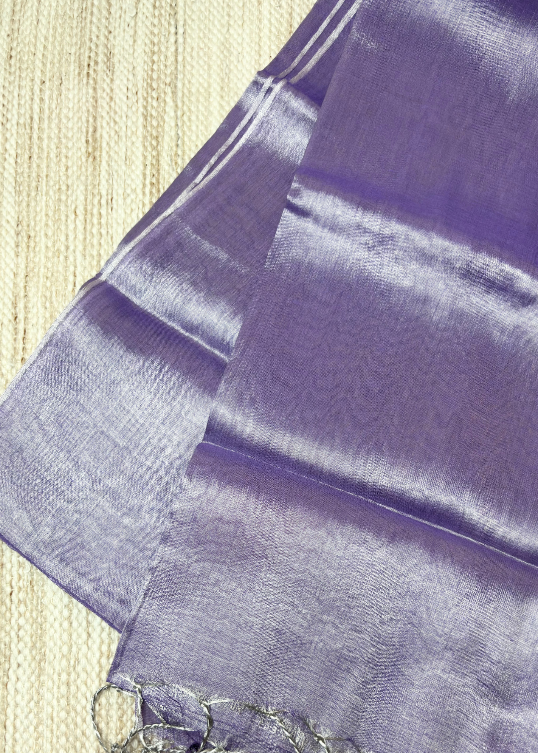 Lovender Plain Raga Tissue Silk