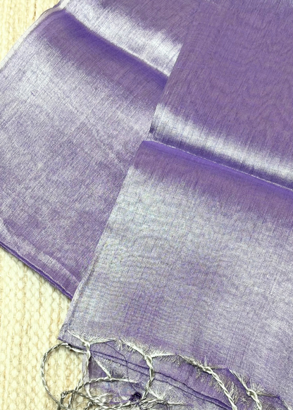 Lovender Plain Raga Tissue Silk