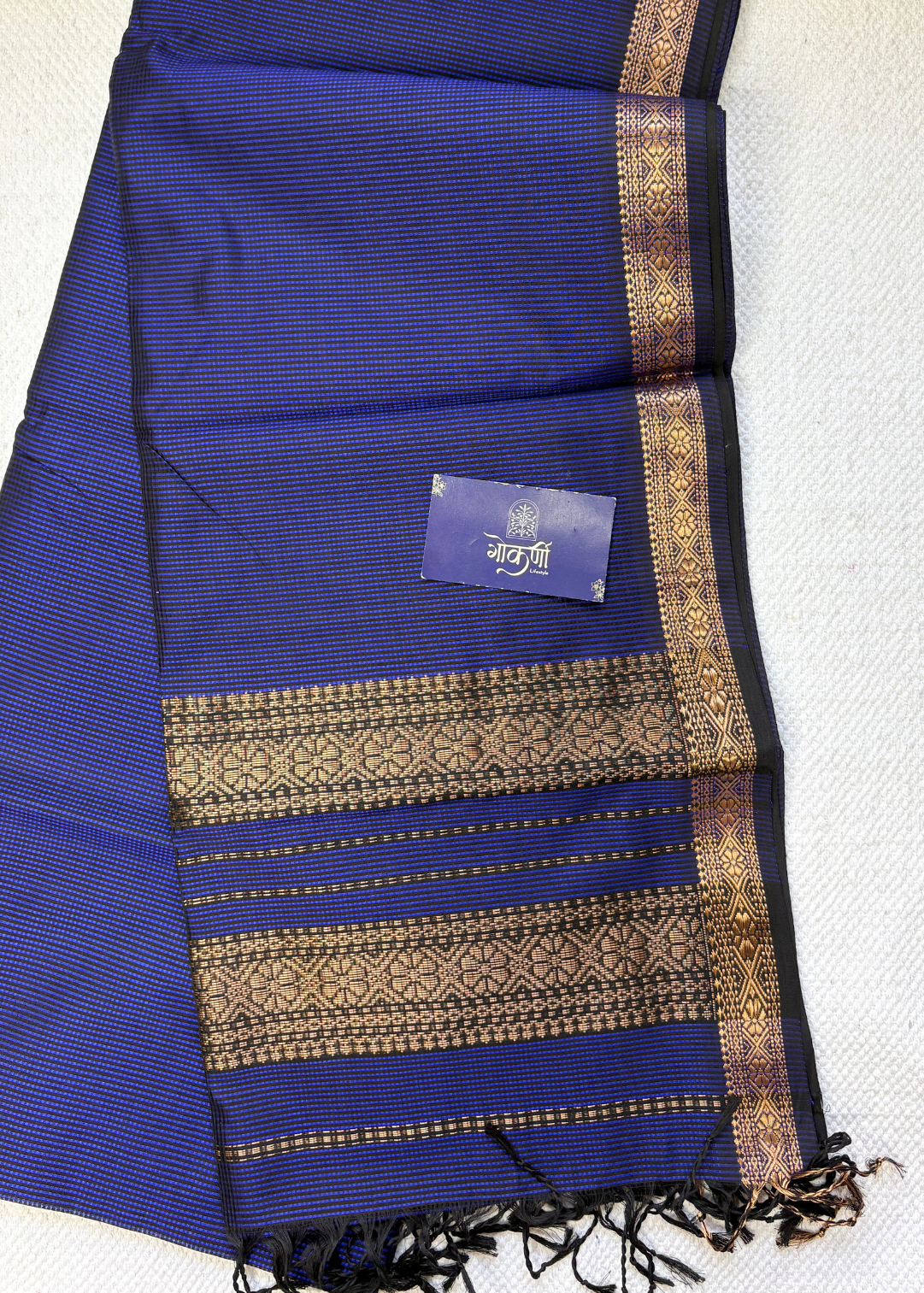 Royal Blue Garbhreshami Maheshwari