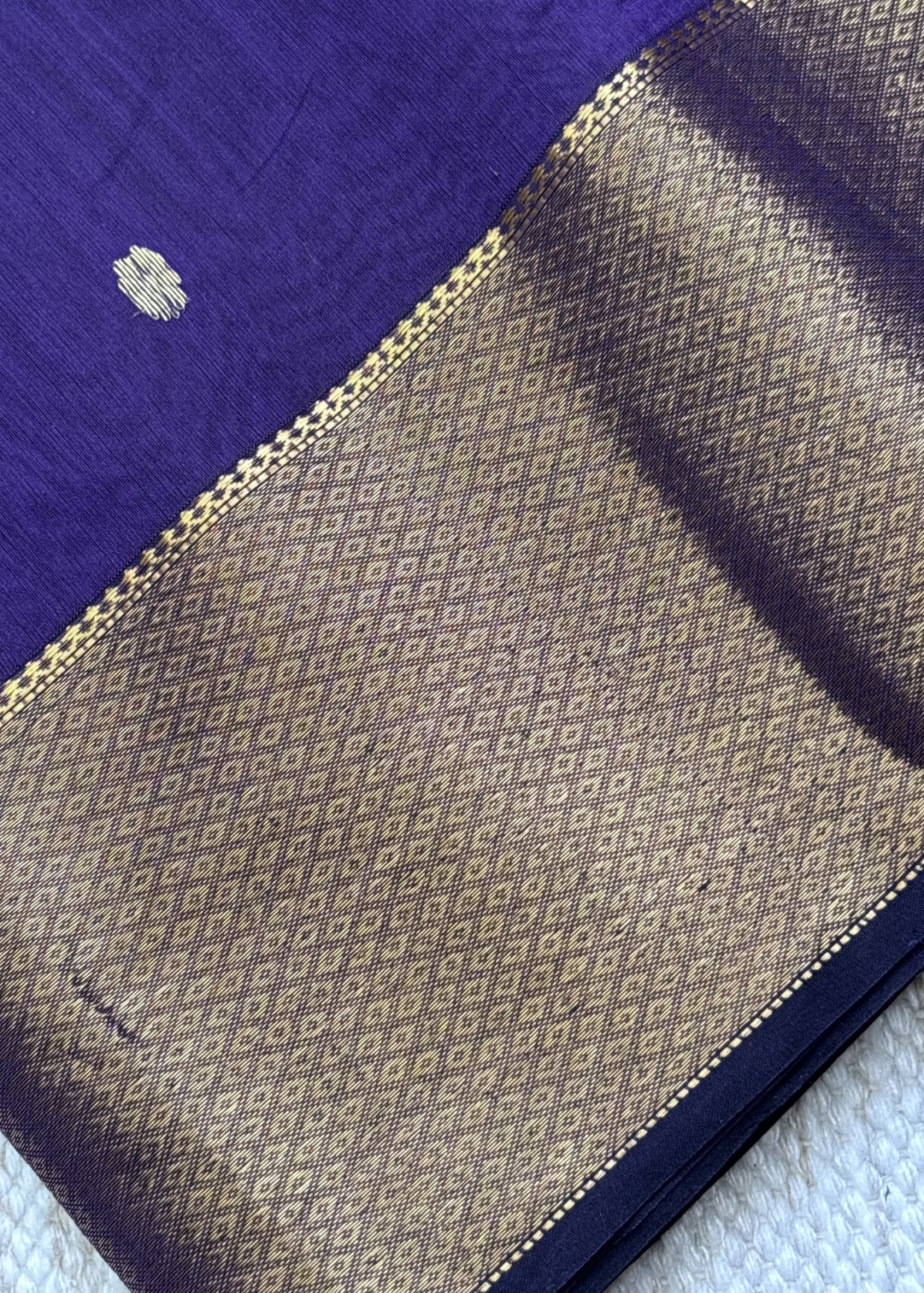 Purple Surajmukhi Butti Maheshwari