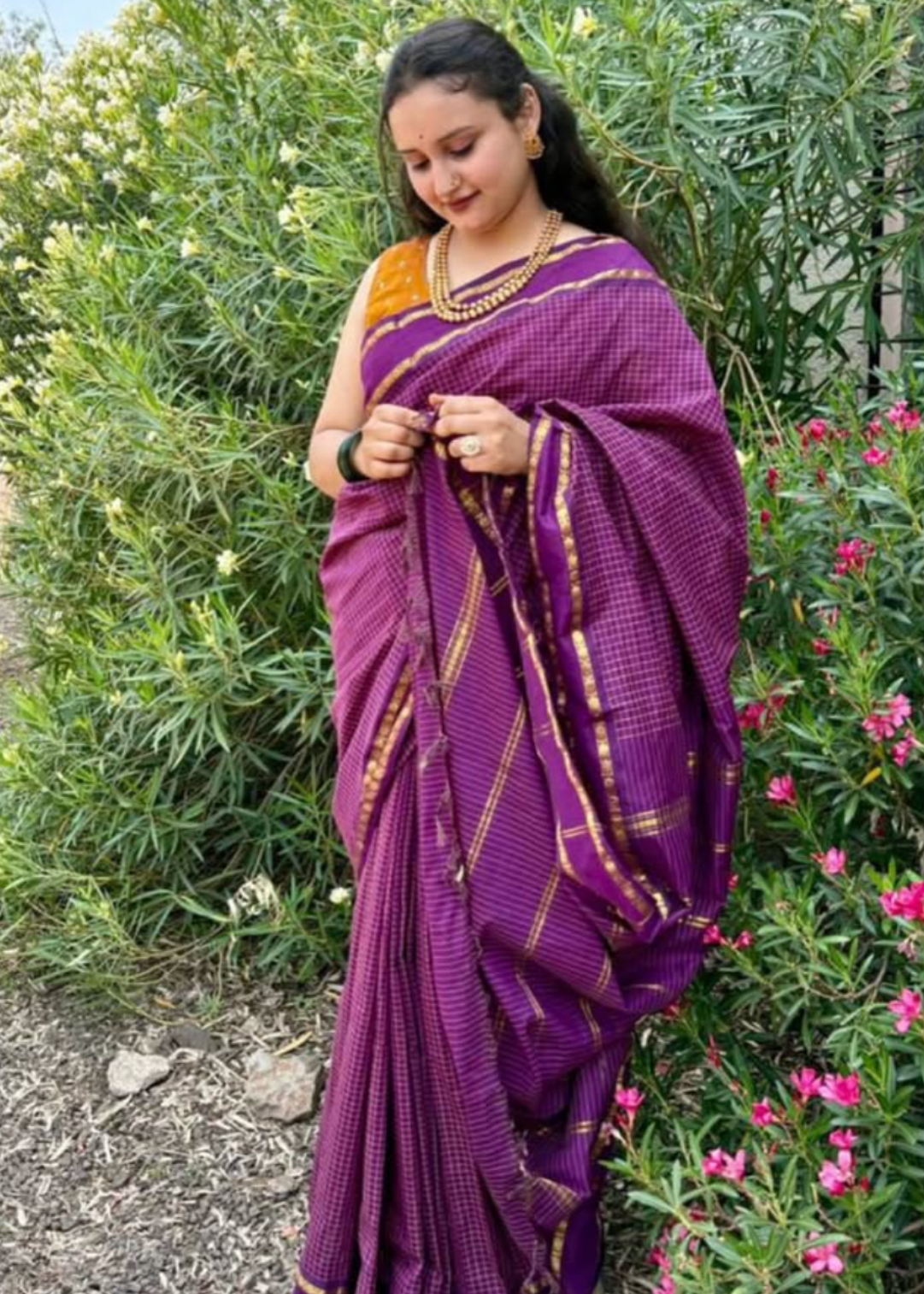 Checks Deep Orchid South Noor