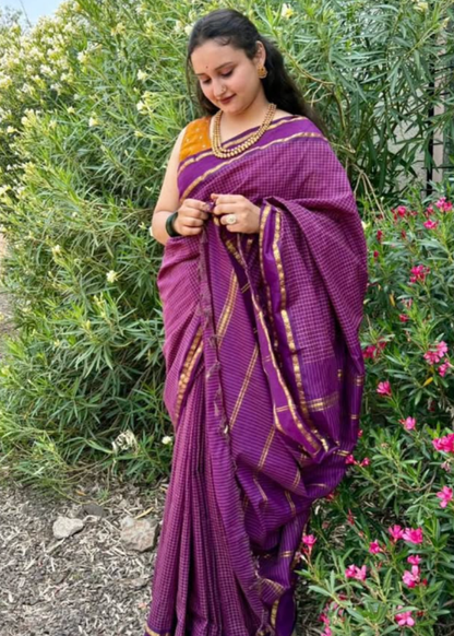 Checks Deep Orchid South Noor