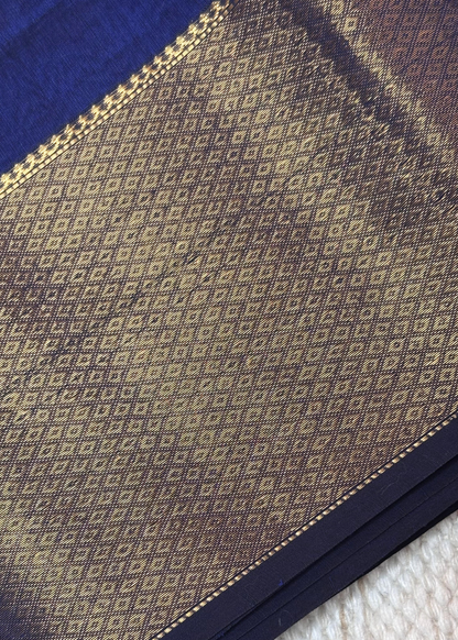 Royal Blue Surajmukhi Butti Maheshwari