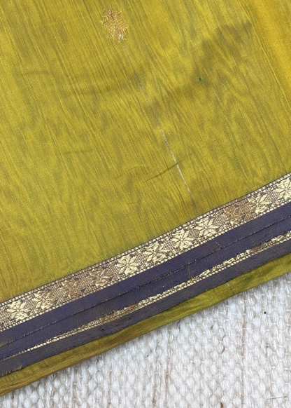 Self Mustered Yellow Star Butti Maheshwari