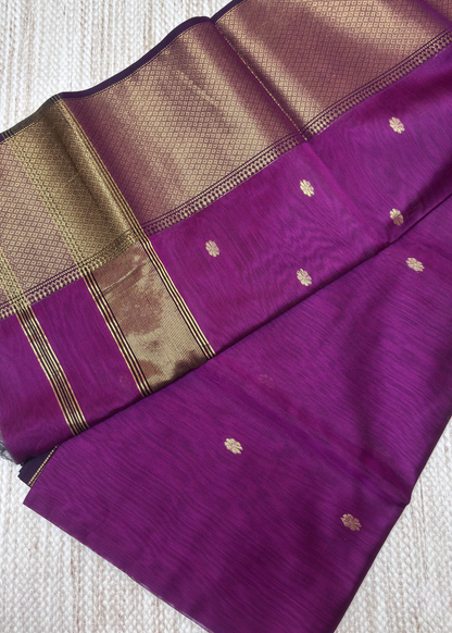 Pink Surajmukhi Butti Maheshwari
