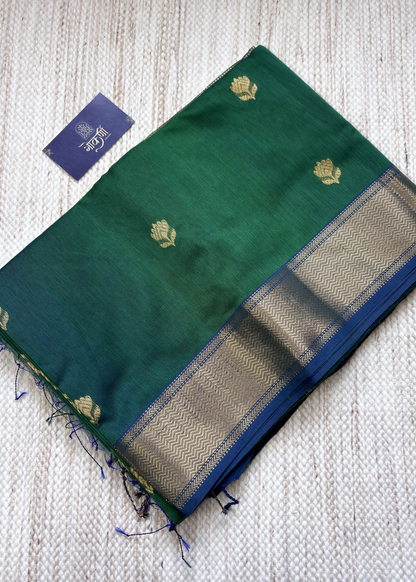 Dhoop Chav Green Lotus Butti Maheshwari