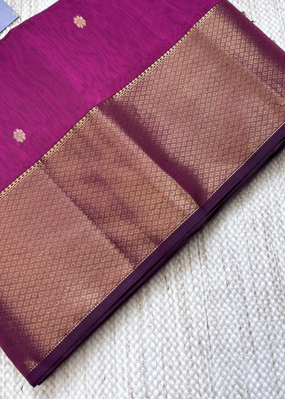 Pink Surajmukhi Butti Maheshwari