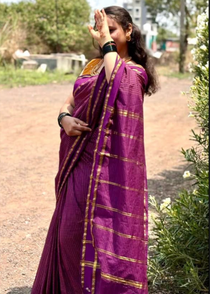Checks Deep Orchid South Noor