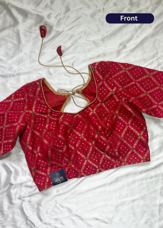 Red Banarasi Silk
