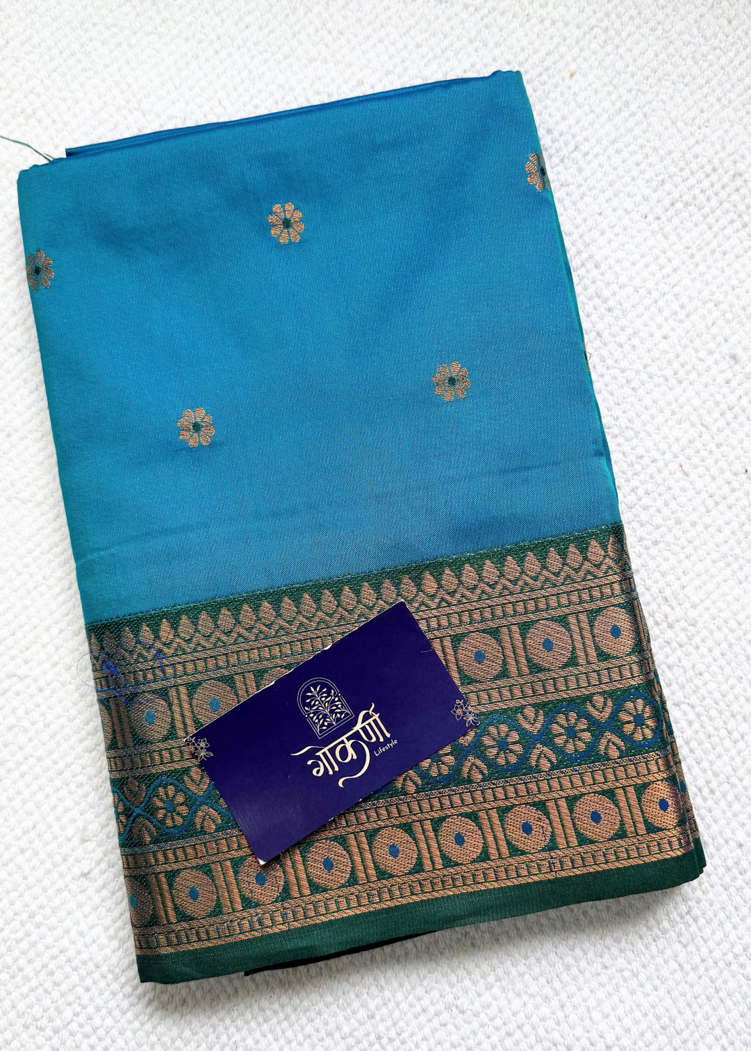 Dhoopchav Peacock Blue - Rukmini 🌸
