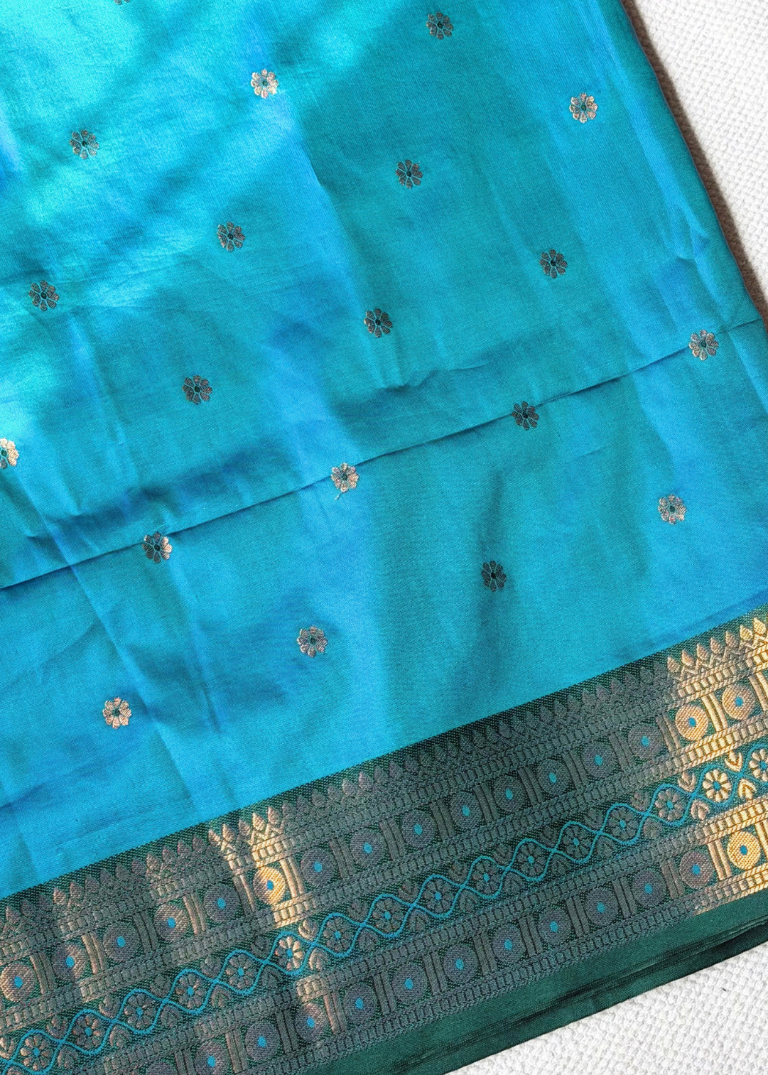 Dhoopchav Peacock Blue - Rukmini 🌸
