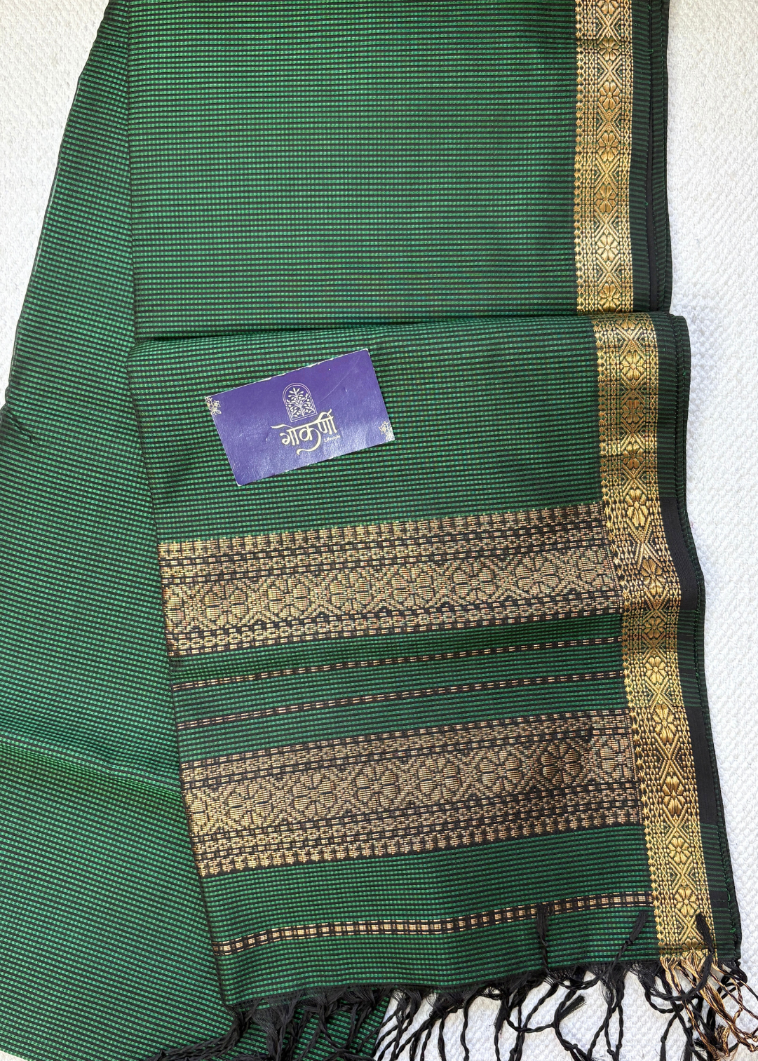 Bottle Green Garbhreshami Maheshwari