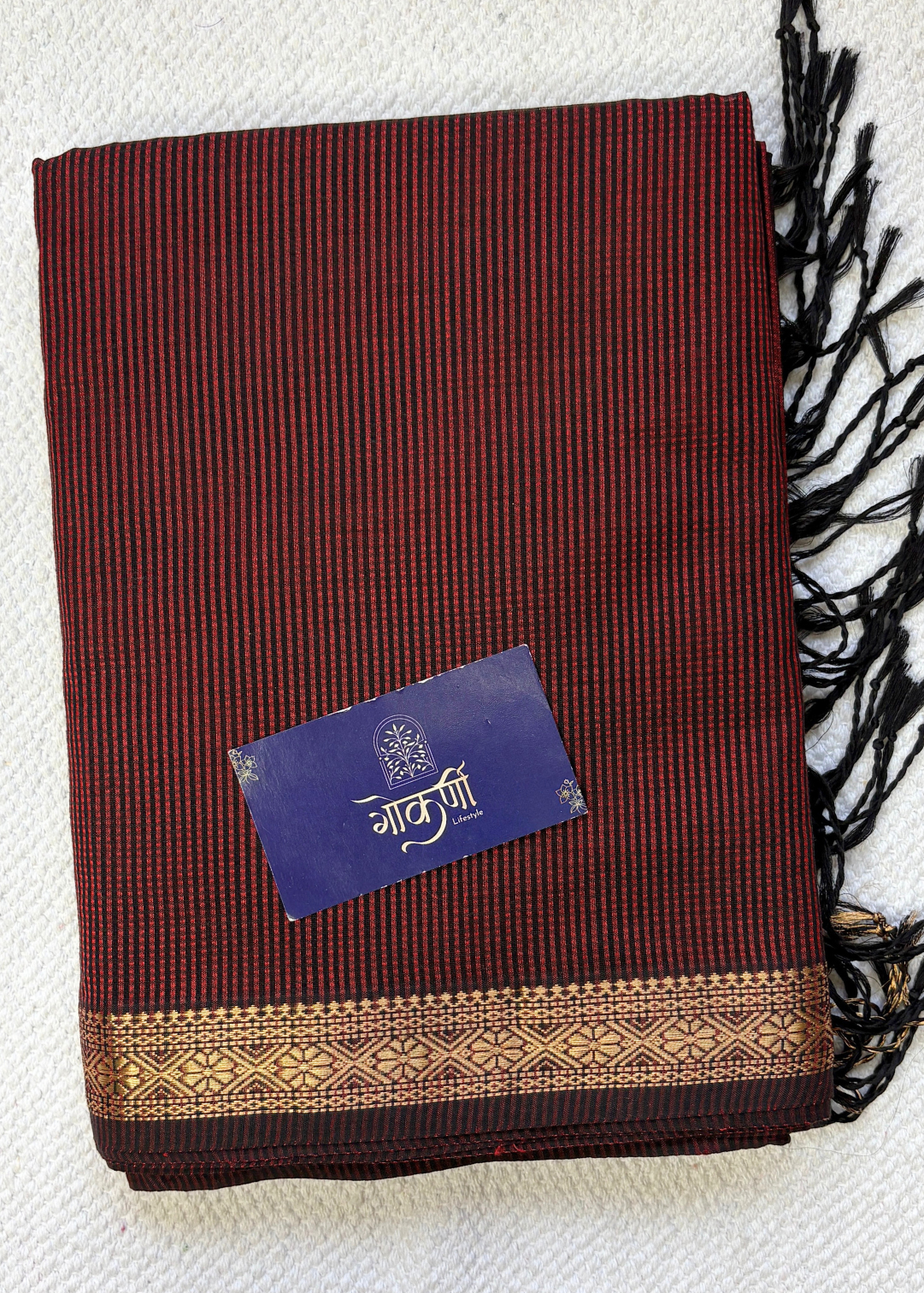 Maroon Garbhreshami Maheshwari