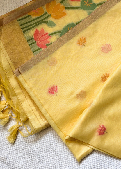 Pankaja Lemon Yellow Suman